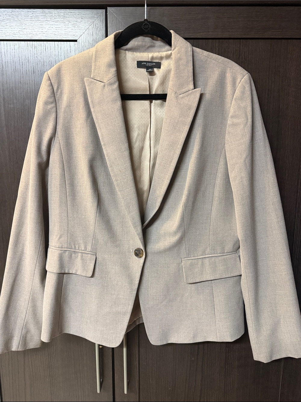 Ann Taylor Tailored Light Cream Blazer